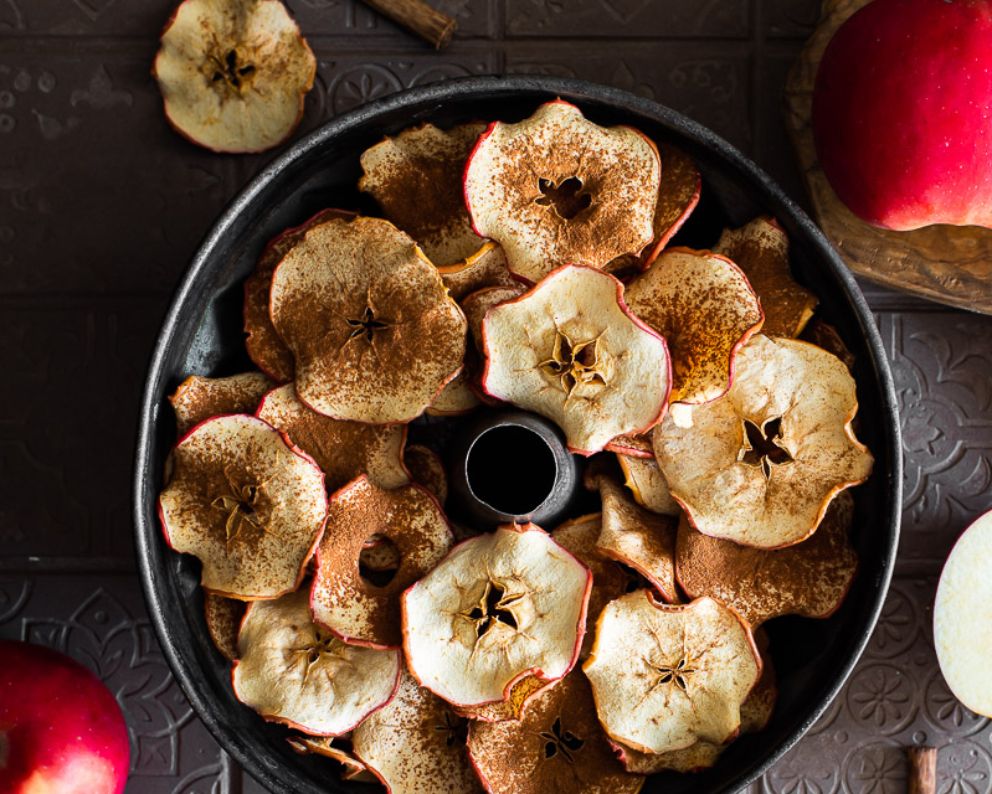 Ricette : Chips di mela e cannella